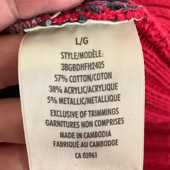 Cowl neck long sleeved striped tunic sweater - Picture 6 of 7